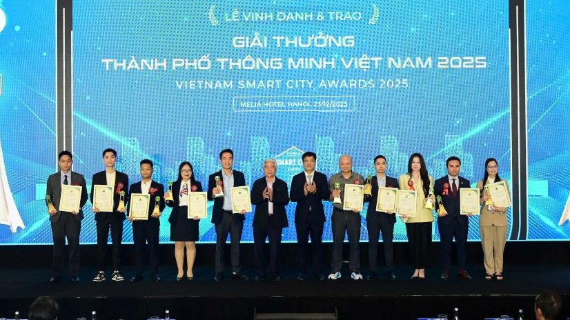 Vietnam Smart City Award 2025 vinh danh 8 khối Đô thị và 10 Giải pháp công nghệ