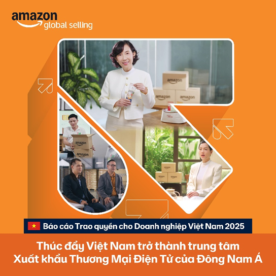 Amazon: Doanh số sản phẩm có thương hiệu của Việt Nam tăng trưởng hơn 40%
