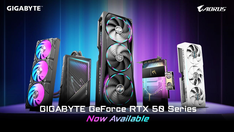 Card đồ họa GIGABYTE GeForce RTX 50 Series đã chính thức lên kệ