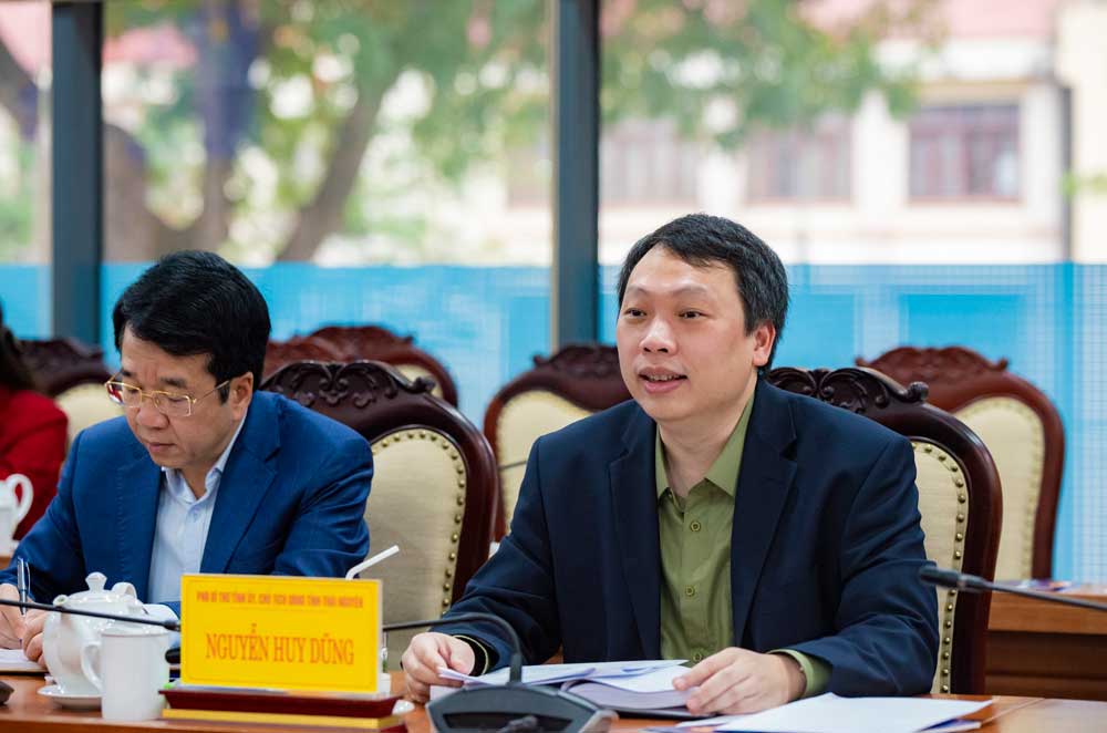 Đồng chí Nguyễn Huy Dũng, Phó Bí thư Tỉnh ủy, Chủ tịch UBND Tỉnh Thái Nguyên.