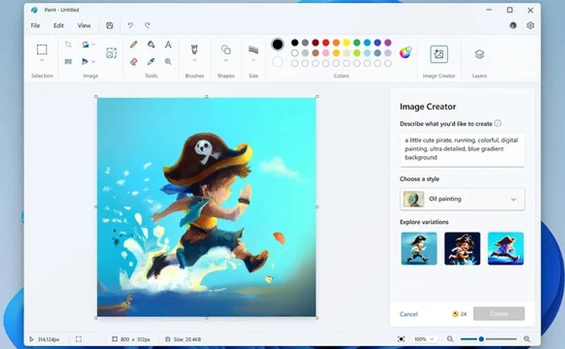 Bây giờ người dùng cần đăng ký Microsoft 365 để tạo ảnh bằng AI trên Paint