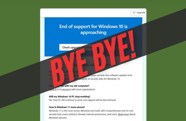 Windows 10 sắp bị ngừng hỗ trợ