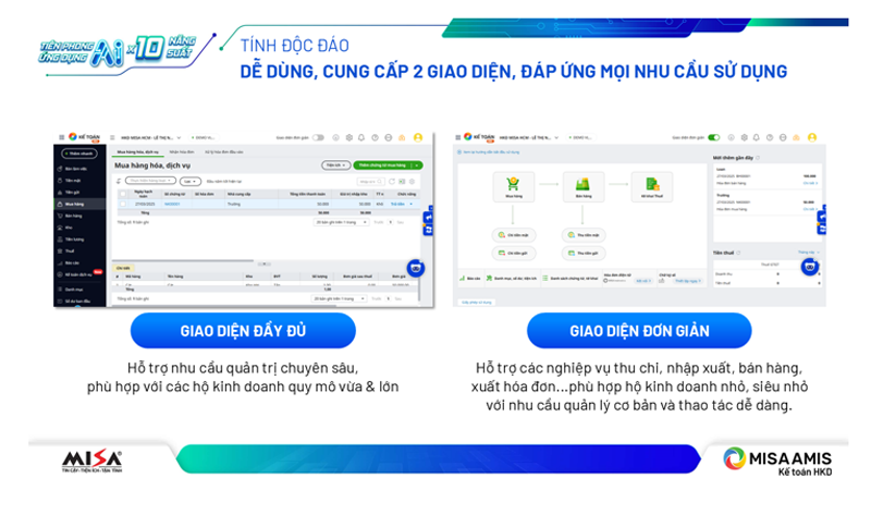 MISA AMIS Kế toán Hộ kinh doanh
