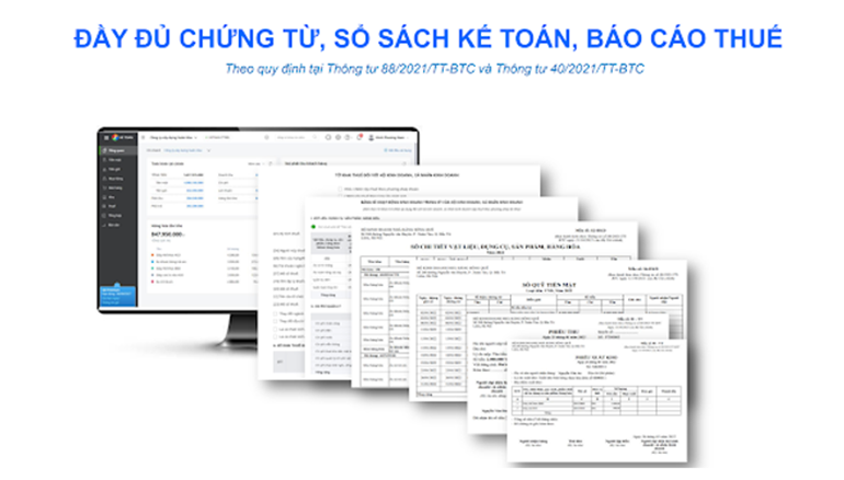 MISA AMIS Kế toán Hộ kinh doanh cung cấp đầy đủ chứng từ, sổ sách kế toán, báo cáo thuế.