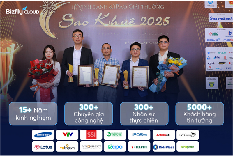Bizfly Cloud được vinh danh tại Sao Khuê 2025