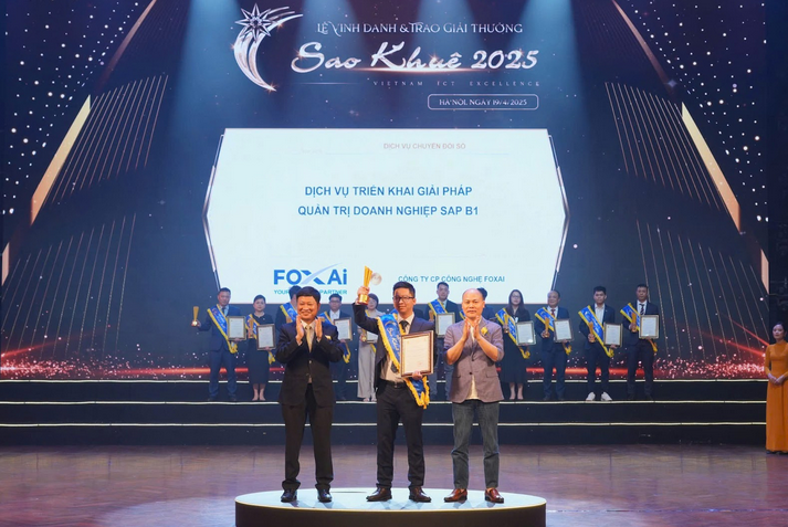 Dẫn đầu triển khai SAP B1 tại Việt Nam, FoxAI được vinh danh tại Sao Khuê 2025