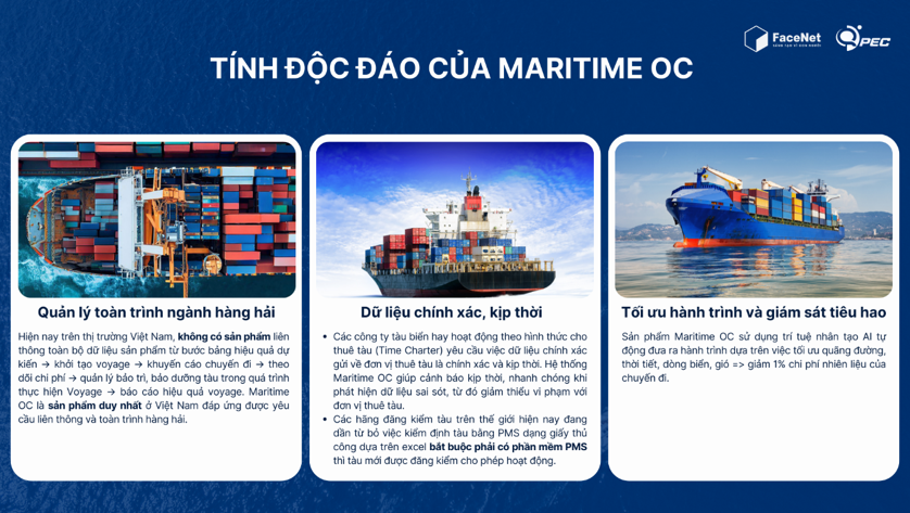 Tính độc đáo của phần mềm quản lý tàu biển  Maritime OC