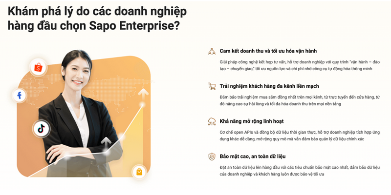 Lý do các doanh nghiệp hàng đầu Việt Nam lựa chọn Sapo Enterprise
