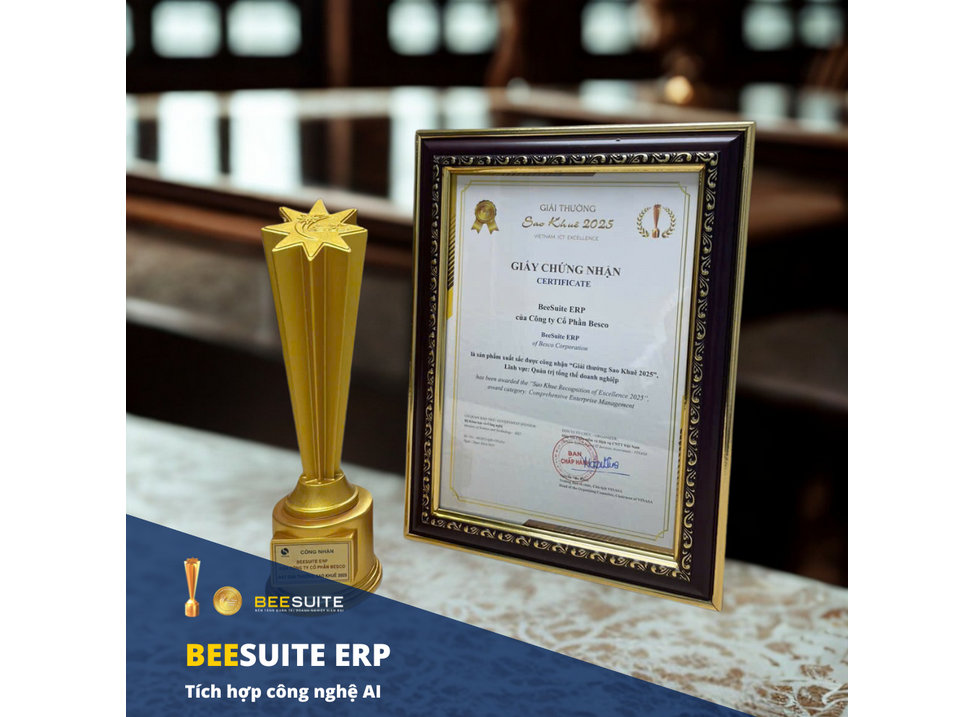BeeSuite ERP tự hào được xướng tên ở hạng mục Quản trị tổng thể doanh nghiệp