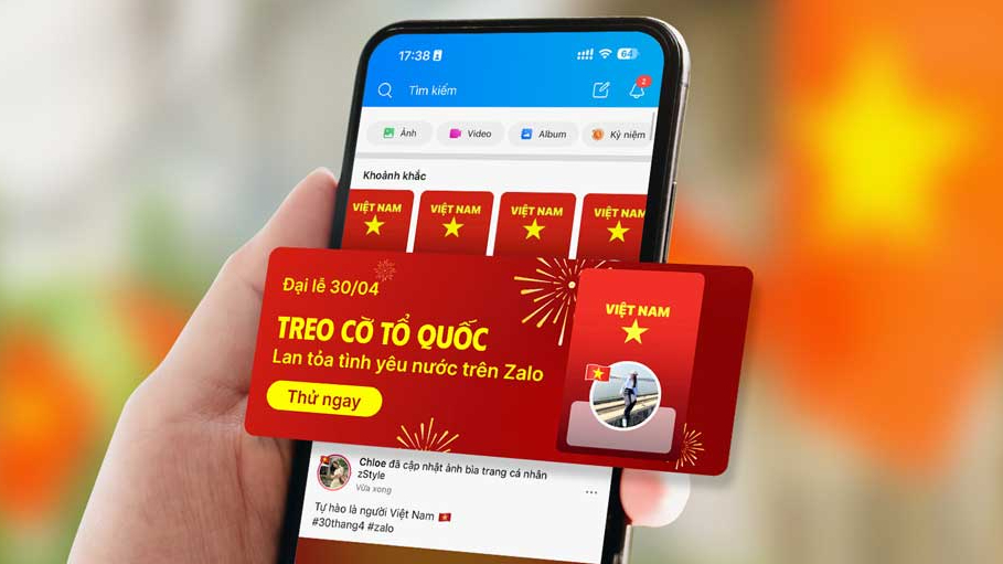 Mừng Đại lễ, Zalo cập nhật 9 bộ giao diện biểu tượng của đất nước