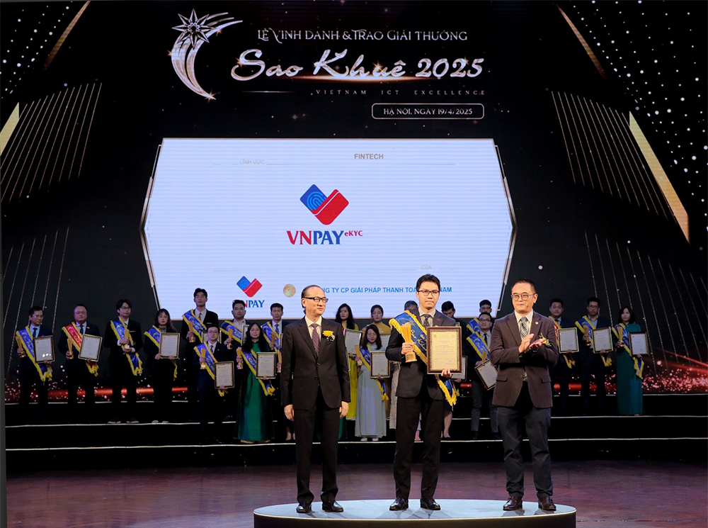 VNPAY eKYC đạt danh hiệu Sản phẩm xuất sắc tại Sao Khuê 2025.