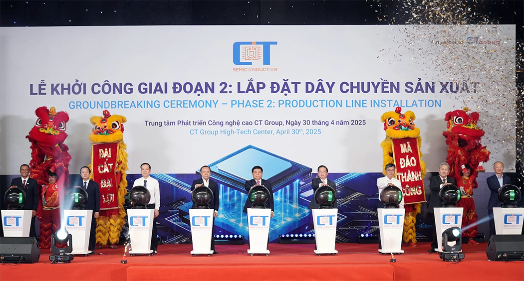 Khởi công nhà máy bán dẫn CT Semiconductor tại Bình Dương