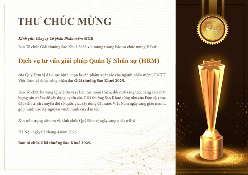 Giải bài toán tối ưu nhân sự: MOR Software mang đến giải pháp HRM toàn diện