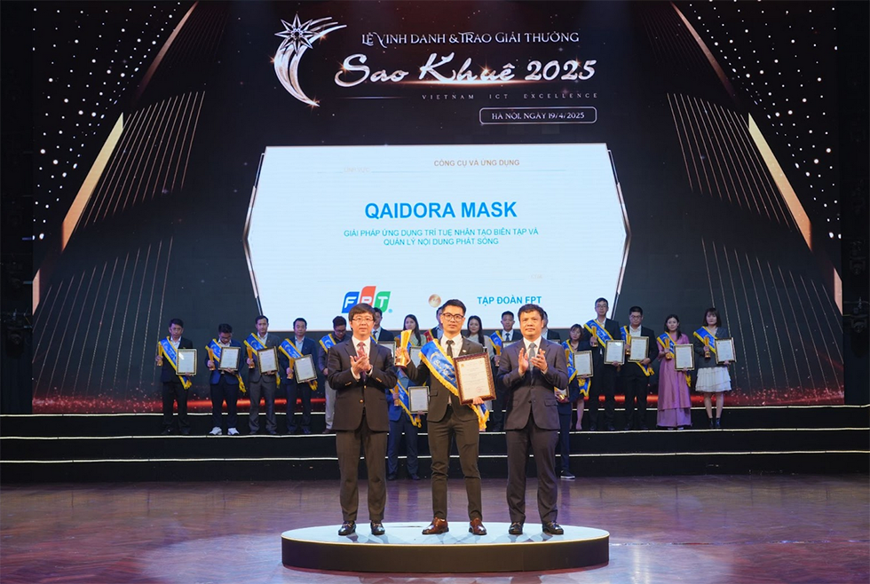 Sản phẩm QaiDora Mask vinh danh tại tại Lễ vinh danh Sao Khuê 2025