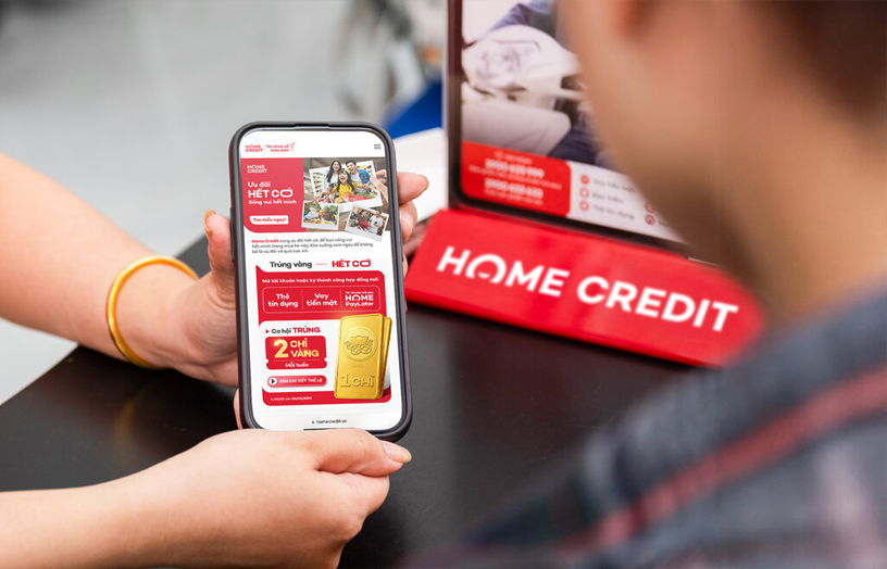 Từ nay đến ngày 8.6.2025, Home Credit triển khai chương trình trúng vàng mỗi tuần trên toàn quốc.