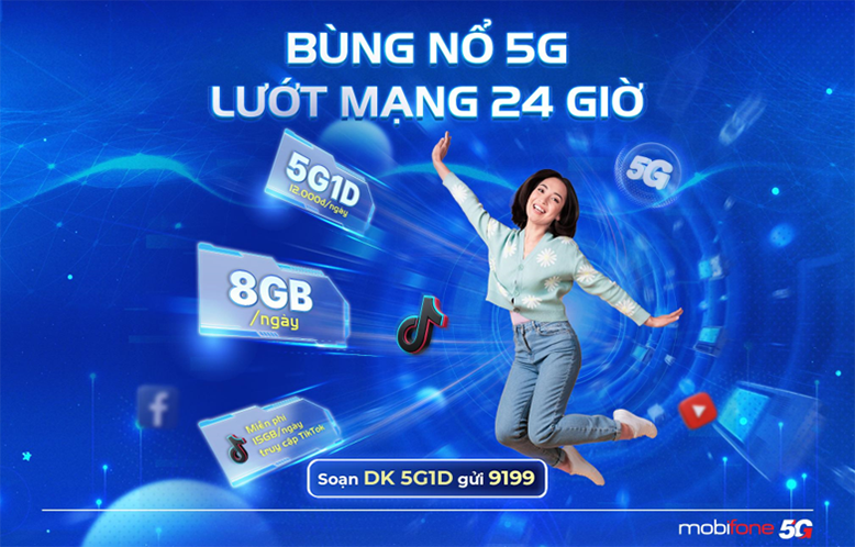 Gói cước 5G1D mang đến cho người dùng MobiFone
