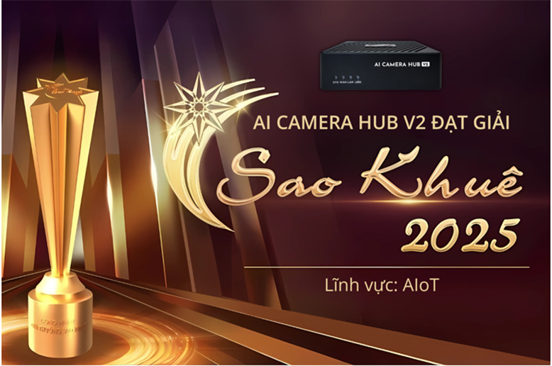 Ứng dụng AIoT cho Camera của Vconnex đạt giải thưởng Sao Khuê 2025