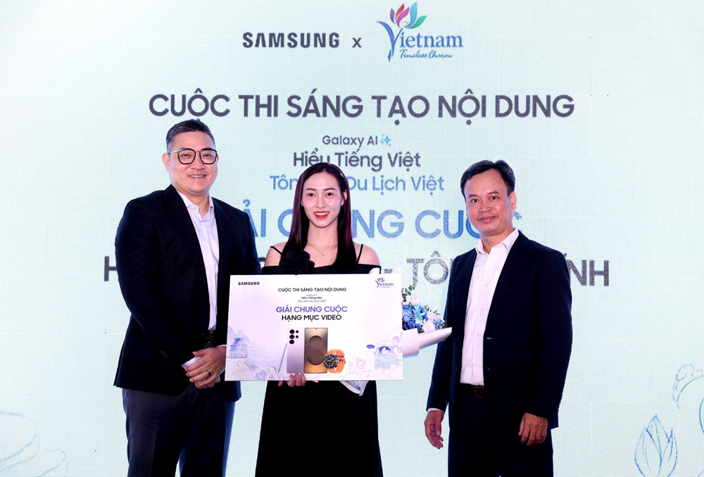 Trao giải cuộc thi sáng tạo nội dung "Galaxy AI Hiểu Tiếng Việt, Tôn vinh Du lịch Việt"