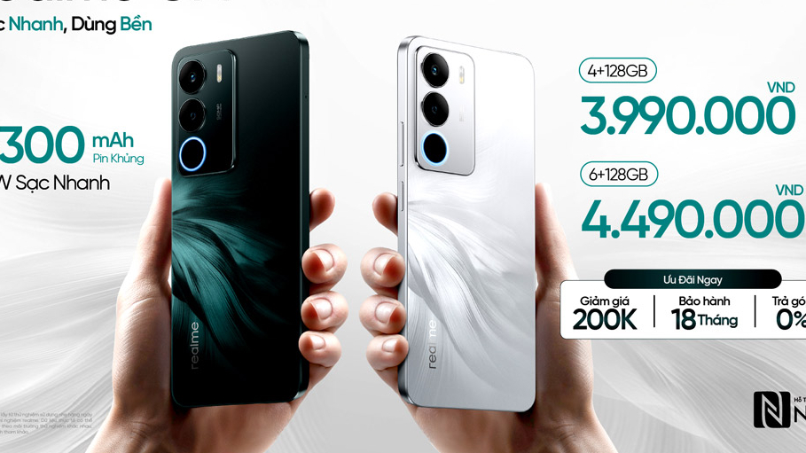 realme C71 "sạc 1 giờ dùng 2 ngày" ra mắt tại Việt Nam