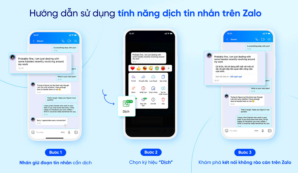 Tính năng Dịch thuật AI của Zalo đáp ứng hơn 26 triệu yêu cầu mỗi tháng