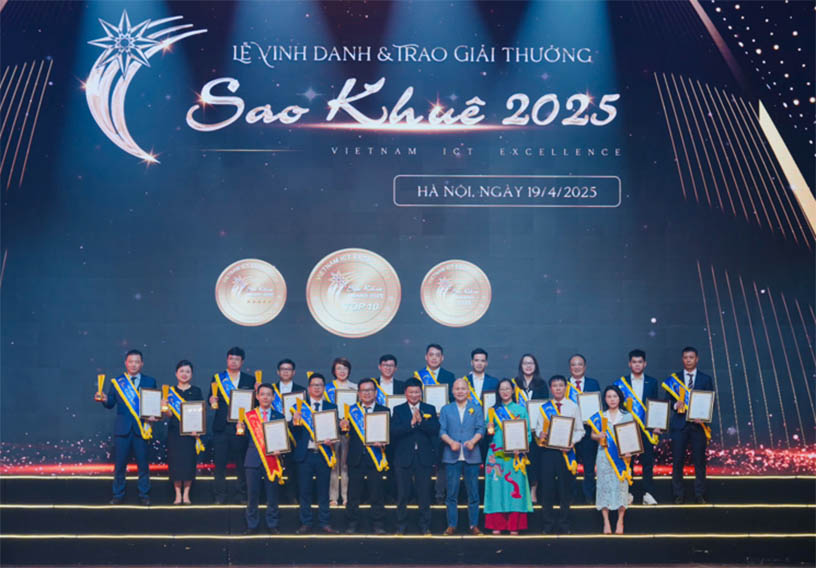 DTSVN cùng các doanh nghiệp khác nhận giải thưởng Sao Khuê 2025