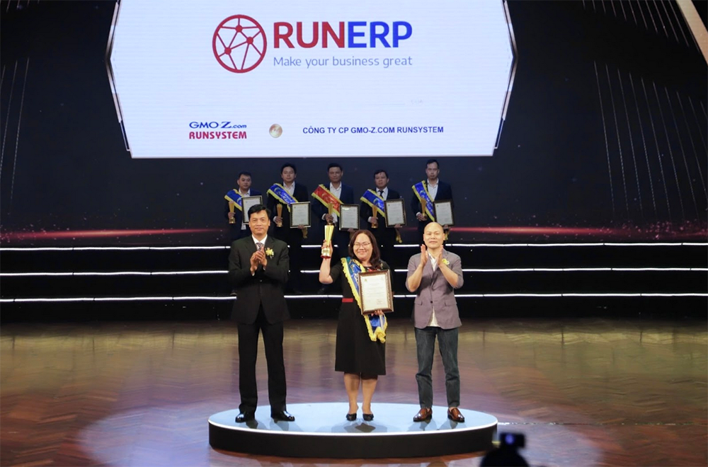 Giải pháp RUNERP được trao giải tại hạng mục Quản trị tổng thể