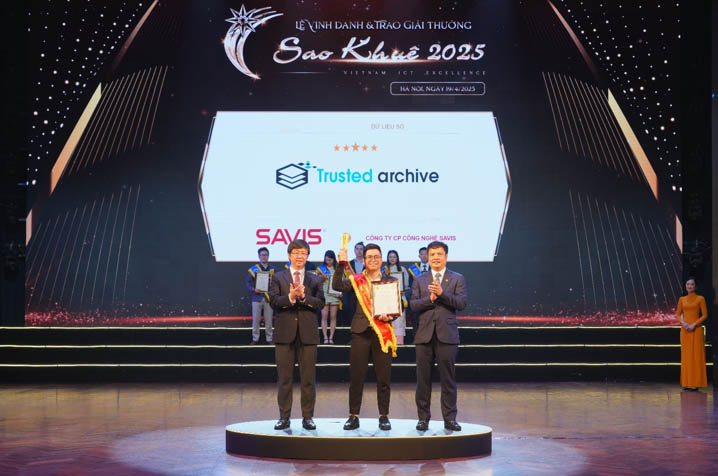 SAVIS Trusted Archive 2.0 được xếp hạng 5 sao Giải thưởng Sao Khuê 2025