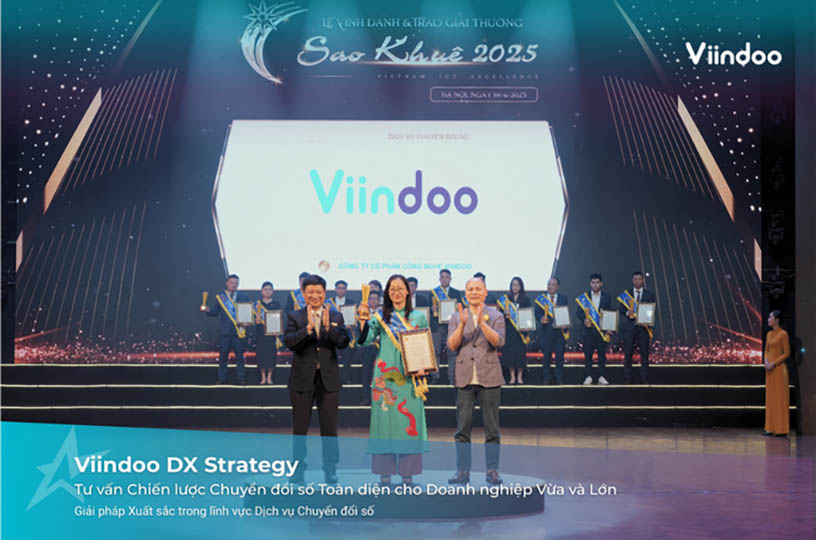 Viindoo Tư vấn Chiến lược Chuyển đổi số Toàn diện cho Doanh nghiệp Vừa và Lớn giành Giải thưởng Sao Khuê 2025 trong lĩnh vực Dịch vụ Tư vấn Chuyển đổi số