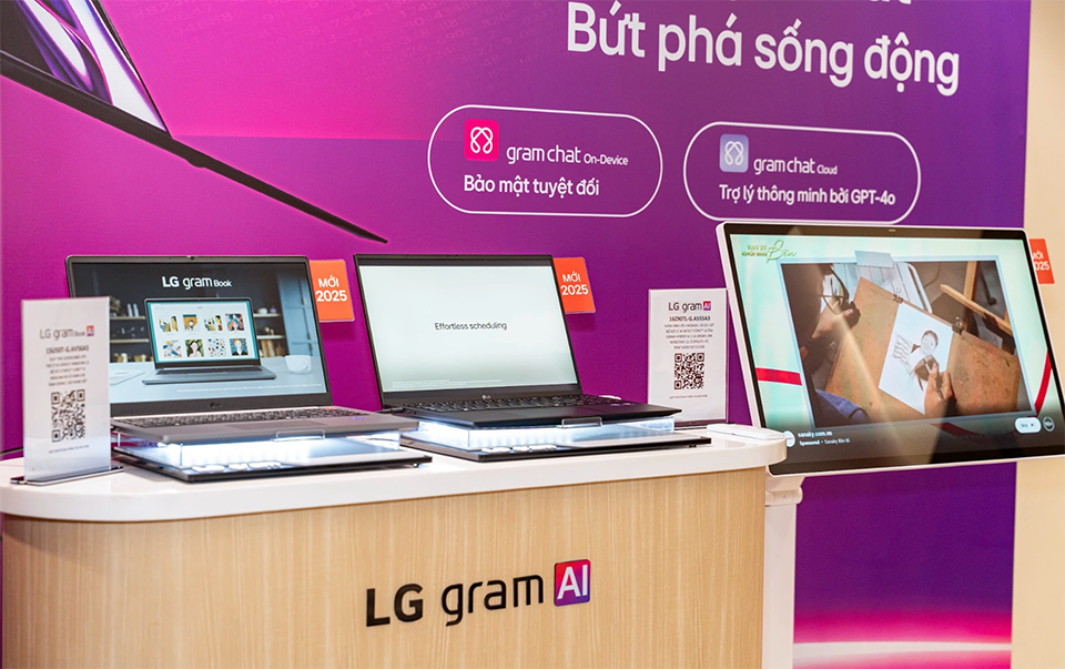 LG gram AI 2025 ra mắt tại Việt Nam, trang bị AI thấu cảm