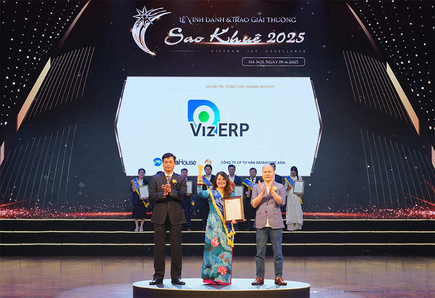 DataHouse vinh dự nhận Giải thưởng Sao Khuê 2025 cho sản phẩm VizERP