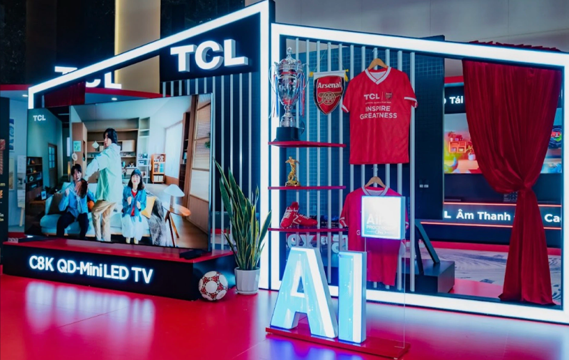 TCL trở thành đối tác của Arsenal trên toàn cầu