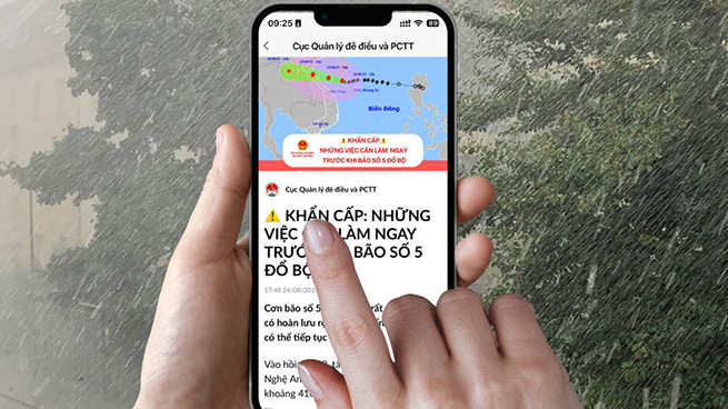 Đối phó bão số 5 Kajiki: Bộ NN&MT phối hợp với Zalo gửi 38.6 triệu tin nhắn cảnh báo