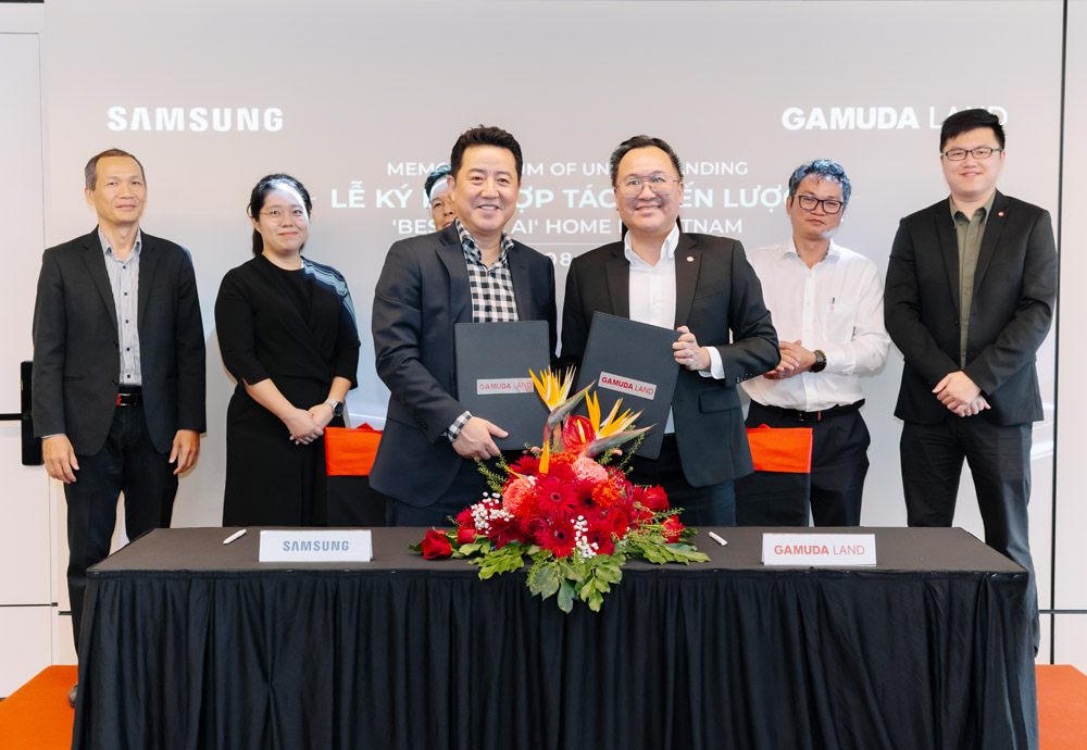 Samsung và Gamuda Land Việt Nam hợp tác trong lĩnh vực nhà thông minh