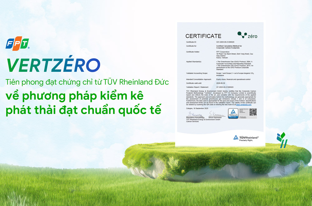 Giải pháp Make in Vietnam đạt chứng chỉ quốc tế về kiểm kê phát thải