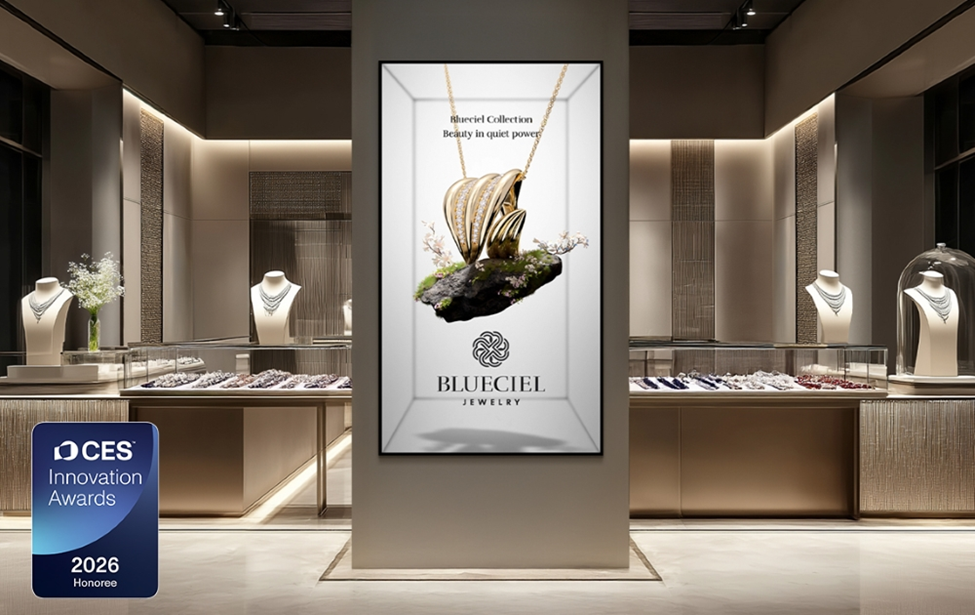 [CES 2026] Spatial Signage - màn hình 3D không cần kính gây ấn tượng với độ mỏng và khung hình 85 inch