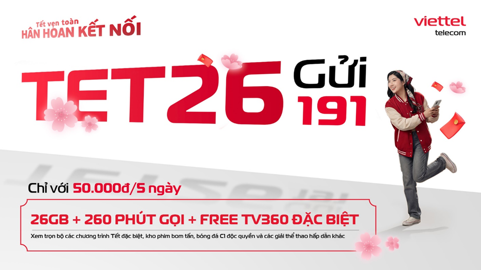 Viettel ra mắt gói cước TET26 để người dùng trải nghiệm 5G tốc độ cao