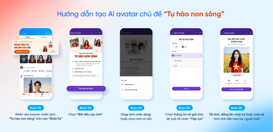 Lan tỏa tình yêu nước cùng chiến dịch “Tự hào non sông” trên Zalo nhân dịp 30/4