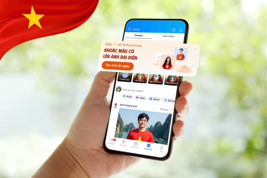 Lan tỏa tình yêu nước cùng chiến dịch “Tự hào non sông” trên Zalo nhân dịp 30/4