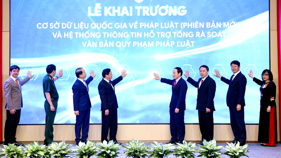 Bộ Tư pháp khai trương cơ sở dữ liệu quốc gia về pháp luật phiên bản mới