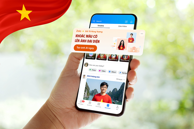 Lan tỏa tình yêu nước cùng chiến dịch “Tự hào non sông” trên Zalo nhân dịp 30/4