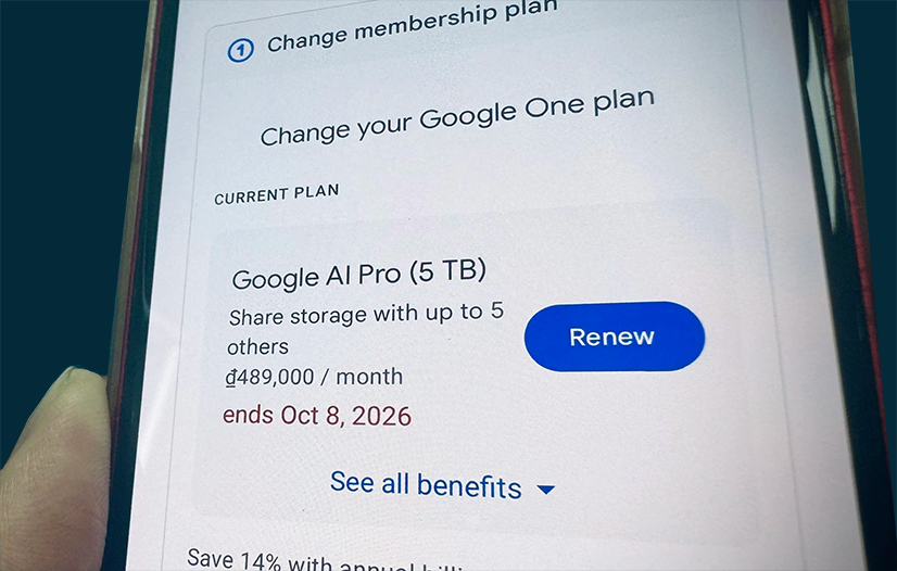 lưu trữ cho gói AI Pro