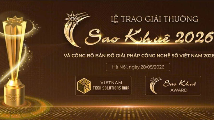 [Trực tiếp] Sao Khuê 2026: Tôn vinh 123 giải pháp công nghệ tiêu biểu, công bố “Bản đồ Giải pháp Công nghệ số Việt Nam 2026”