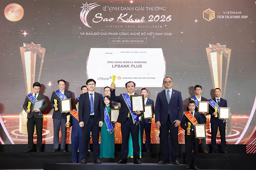Đột phá với trợ lý AI chuyển tiền, LPBank Plus được vinh danh tại Sao Khuê 2026