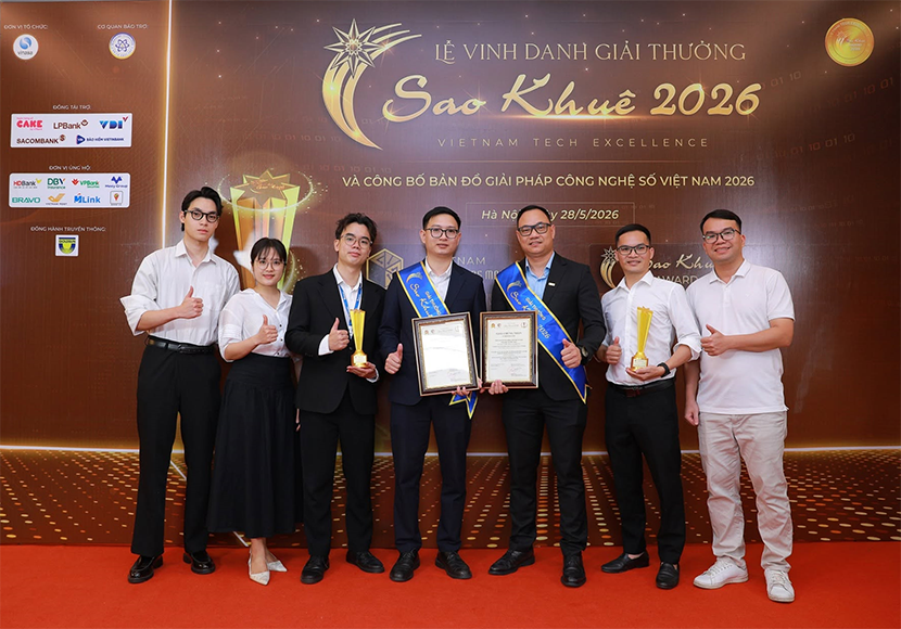 GTEL GEIC Nhận cú đúp giải thưởng Sao Khuê 2026
