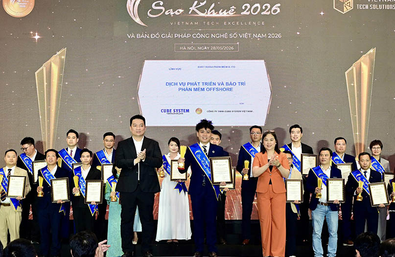 Cube System Việt Nam vinh dự đạt Giải thưởng Sao Khuê 2026