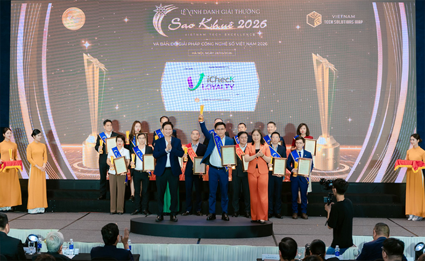 Giải pháp QR Code Loyalty của iCheck vinh danh tại Sao Khuê 2026