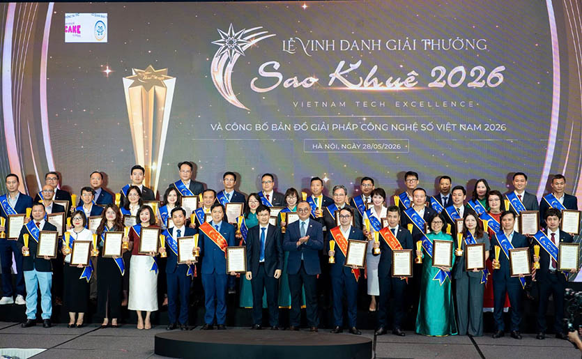 Vinh danh đơn vị có sản phẩm, giải pháp giải thưởng Sao Khuê 2026.