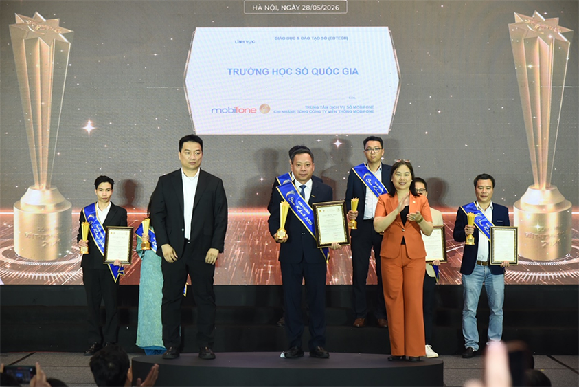 Trường học số Quốc gia vinh danh tại Sao Khuê 2026 - kiến tạo tương lai giáo dục số
