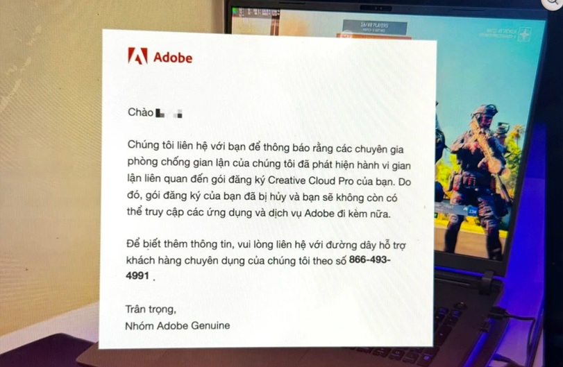 Người dùng Việt bị Adobe khoá tài khoản hàng loạt
