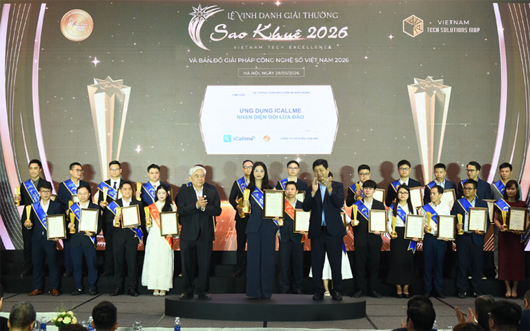 Ứng dụng nhận diện cuộc gọi iCallme giành giải thưởng Sao Khuê 2026